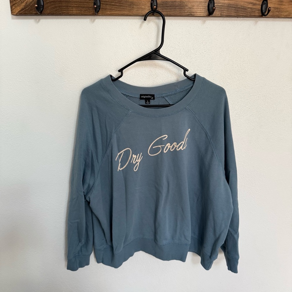 Originality Dry Goods Blue Crewneck Sweatshirt